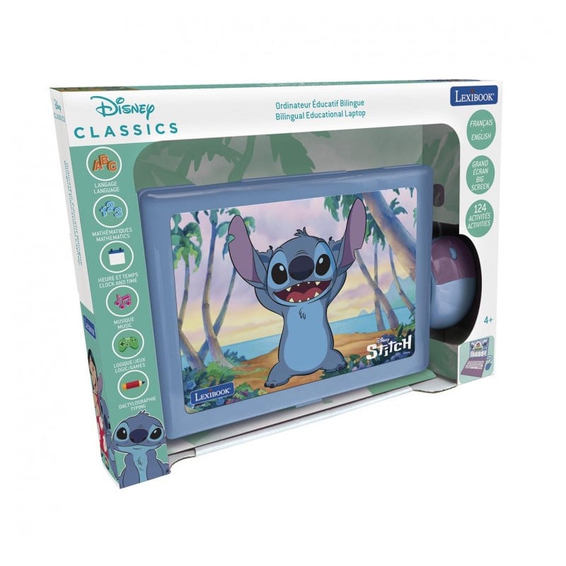 Lexibook Ordenador Portátil Biligüe Stitch