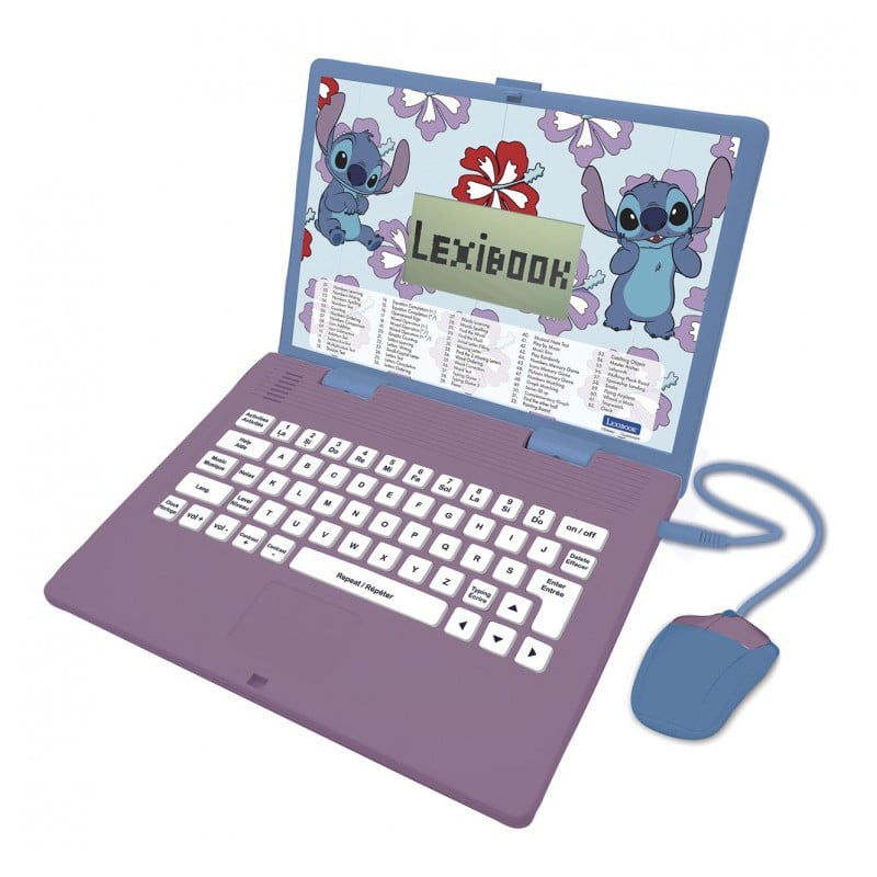 Lexibook Ordenador Portátil Biligüe Stitch