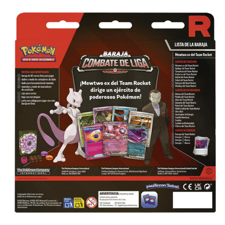Pokemon Baraja Combate Mewtwo Ex Team