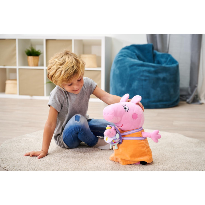 Peluche Mama Pig Con Evie 33 Cm