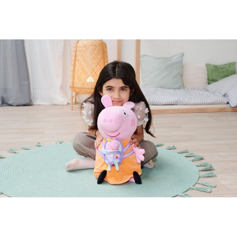Peluche Mama Pig Con Evie 33 Cm