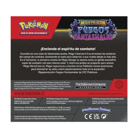 Sobre Cartas Pokémon Megaevolución Fuegos Fantasmales