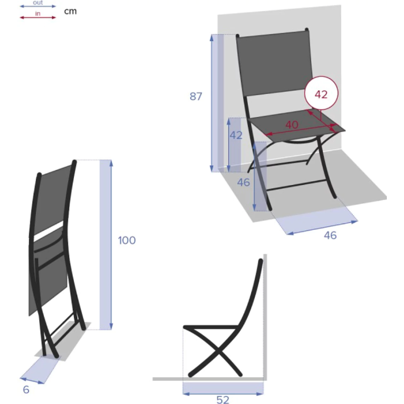 Silla Modula Oliva/Grafito