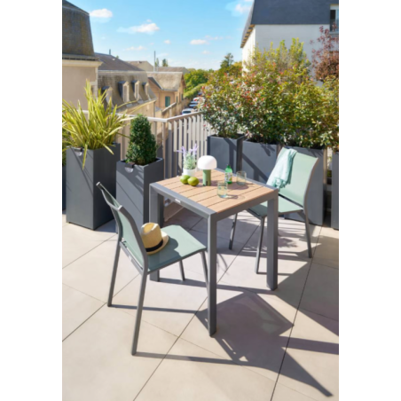 Silla Apilable Essentia Oliva/Grafito