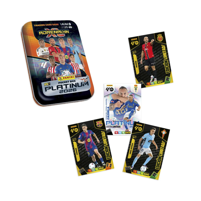Pocket Tin Box La Liga Adrenalyn XL Serie Oro 2025/26