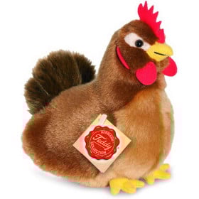 Peluche Gallina Marrón 16 Cm