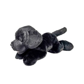 Peluche Labrador Negro Tumbado 25 Cm De Deqube