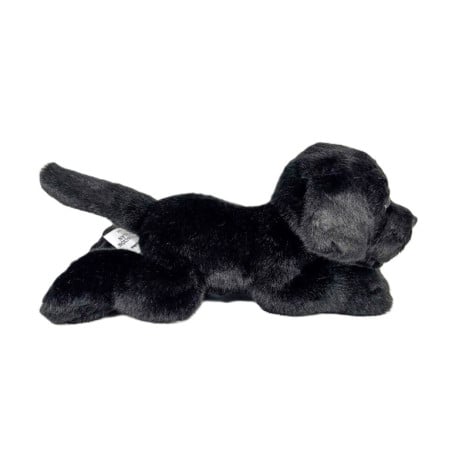 Peluche Labrador Negro Tumbado 25 Cm