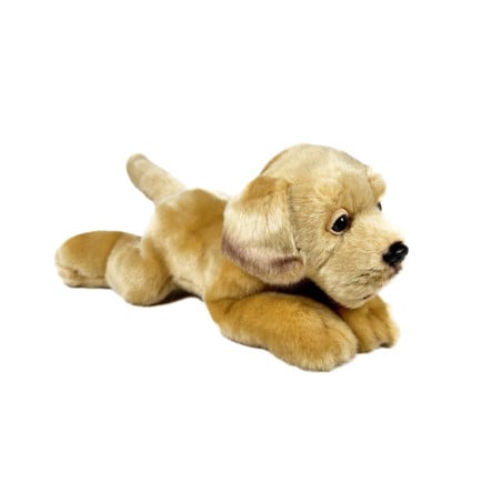 Peluche Labrador Canela Tumbado 25 Cm