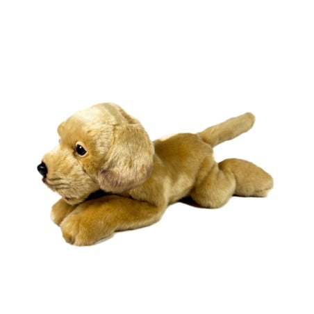 Peluche Labrador Canela Tumbado 25 Cm De Deqube