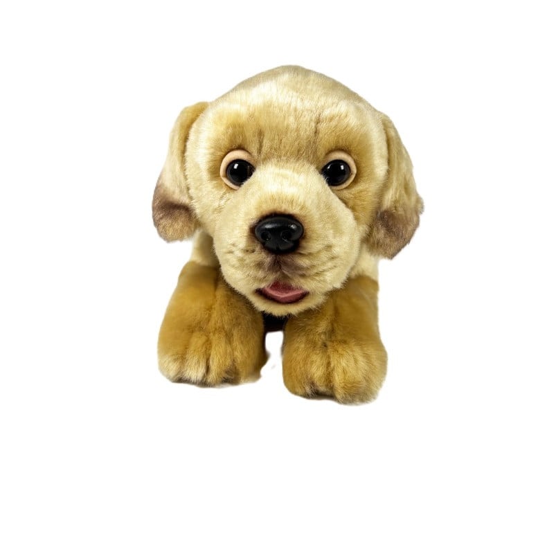 Peluche Labrador Canela Tumbado 25 Cm