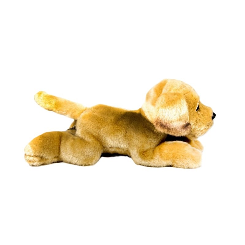 Peluche Labrador Canela Tumbado 25 Cm