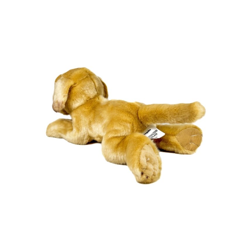 Peluche Labrador Canela Tumbado 25 Cm