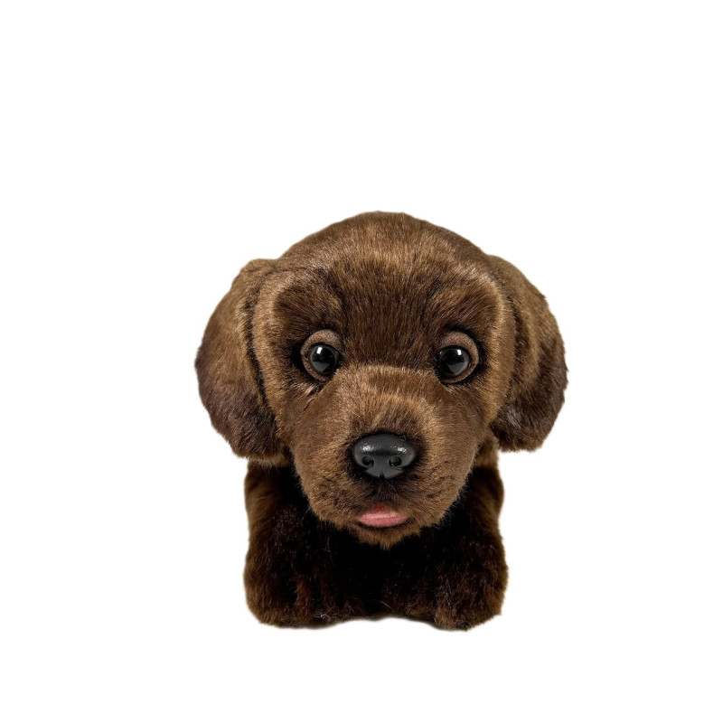 Peluche Labrador Chocolate Tumbado 25 Cm