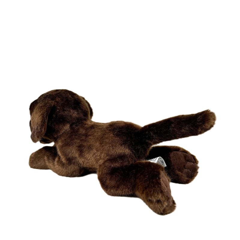 Peluche Labrador Chocolate Tumbado 25 Cm