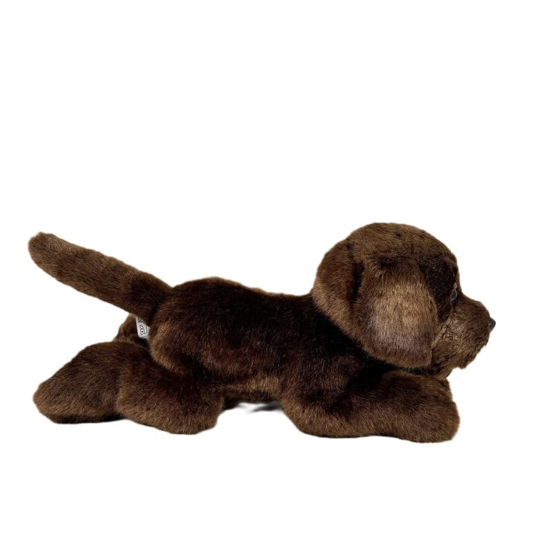 Peluche Labrador Chocolate Tumbado 25 Cm