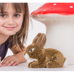 Peluche Conejo Sentado Marrón 19 Cm De Teddy Hermann 2