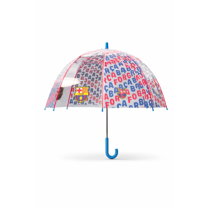 Paraguas Manual Fc Barcelona Trasnparente 48 Cm De CYP Brands