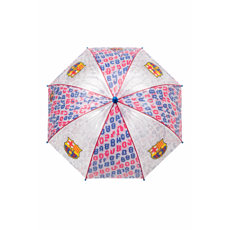 Paraguas Manual Fc Barcelona Trasnparente 48 Cm
