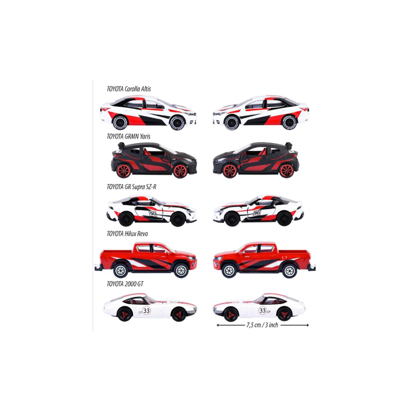 Majorette Toyota Racing 5 Coches