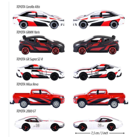 Majorette Toyota Racing 5 Coches
