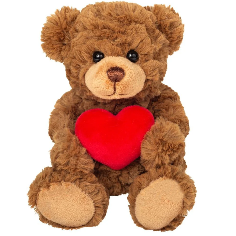 Peluche Osito Marrón Con Corazón 20 Cm De Teddy Hermann