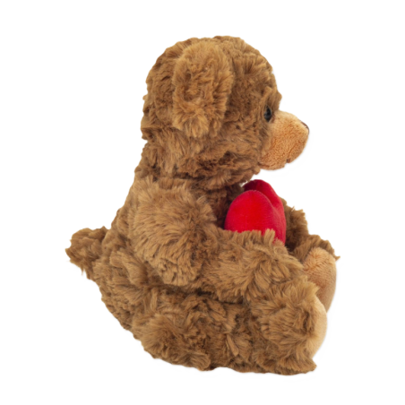 Peluche Osito Marrón Con Corazón 20 Cm