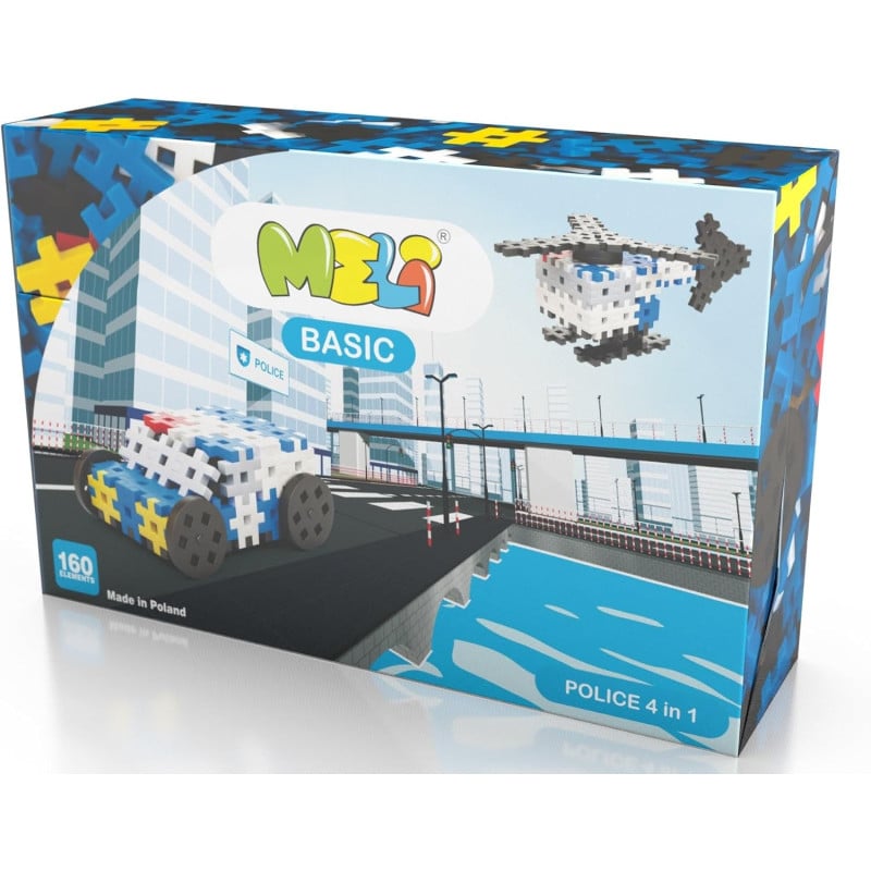 Meli Basic Policía 4 En 1 160 Pzs De Meli