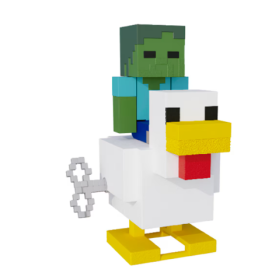 Minecraft Bebé Zombie Con Movimiento 2