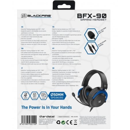 Auricular PS4/PS5 Con Micrófono Blackfire BFX-90