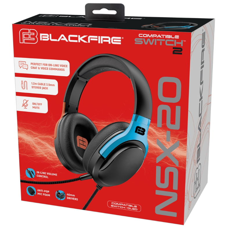 Auricular Con Micrófono Blackfire NSX-20 Para Nintendo Switch Y Nintendo Switch 2