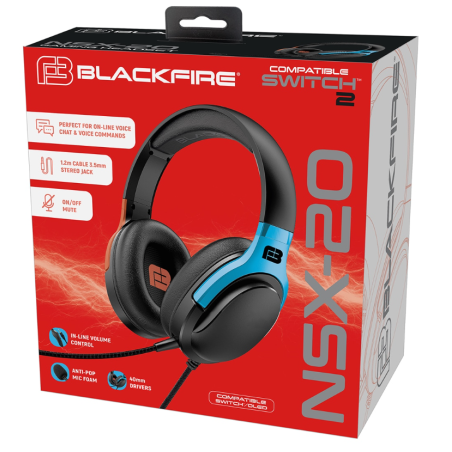 Auricular Con Micrófono Blackfire NSX-20 Para Nintendo Switch Y Nintendo Switch 2