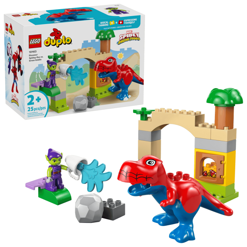 LEGO Duplo Dinosaurio Spidey-Rex Vs Duende Verde 10463 De LEGO