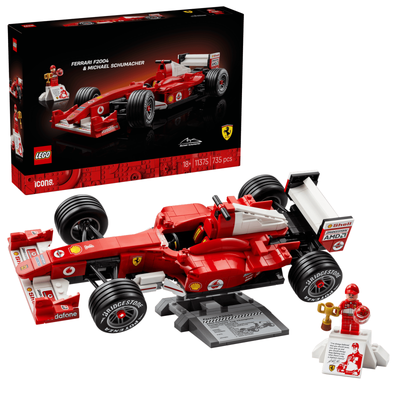 LEGO Icons Ferrari F2004 Y Michael Schumacher 11375 De LEGO