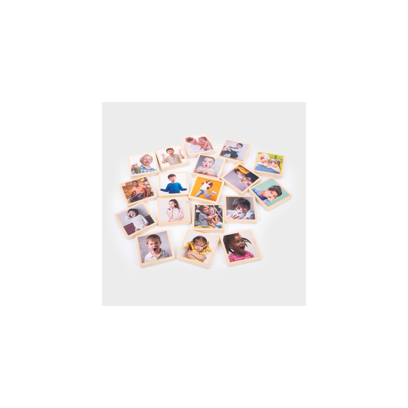 Tickit Conjunto 18 Piezas Madera Emociones