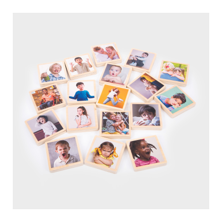 Tickit Conjunto 18 Piezas Madera Emociones