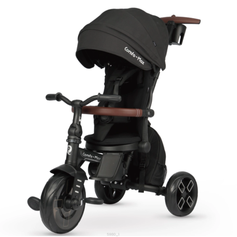 Qplay Triciclo Evolutivo Comfo Max 8 en 1 Negro De Qplay