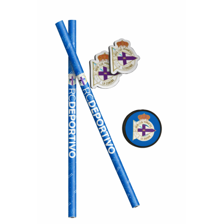 Set 5 Pzs De Papelería Deportivo De La Coruña
