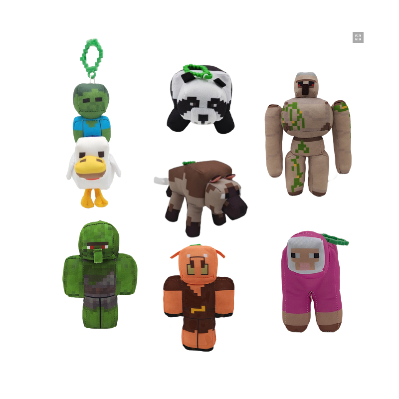 Minecraft Peluche Llavero 13 Cm Surtido