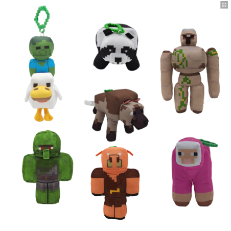 Minecraft Peluche Llavero 13 Cm Surtido