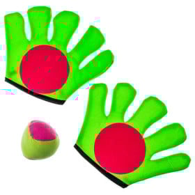 Guantes De Velcro Atrapa Bola + Pelota 2