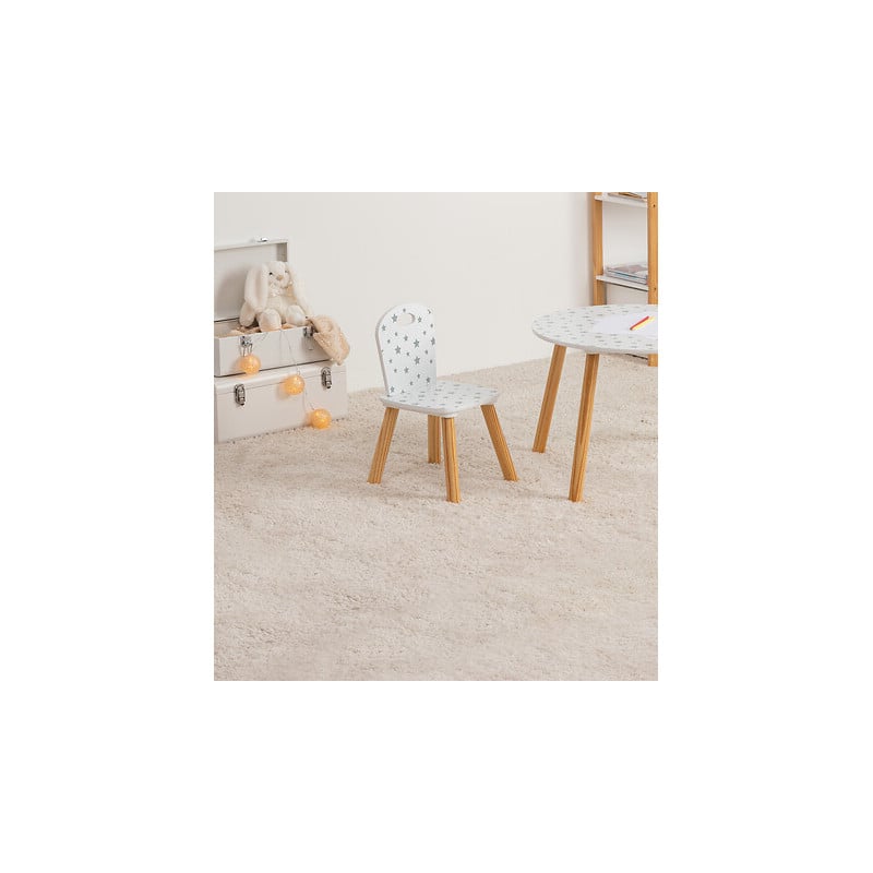 Silla Infantil Madera Estrellitas