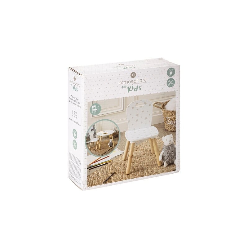 Silla Infantil Madera Estrellitas