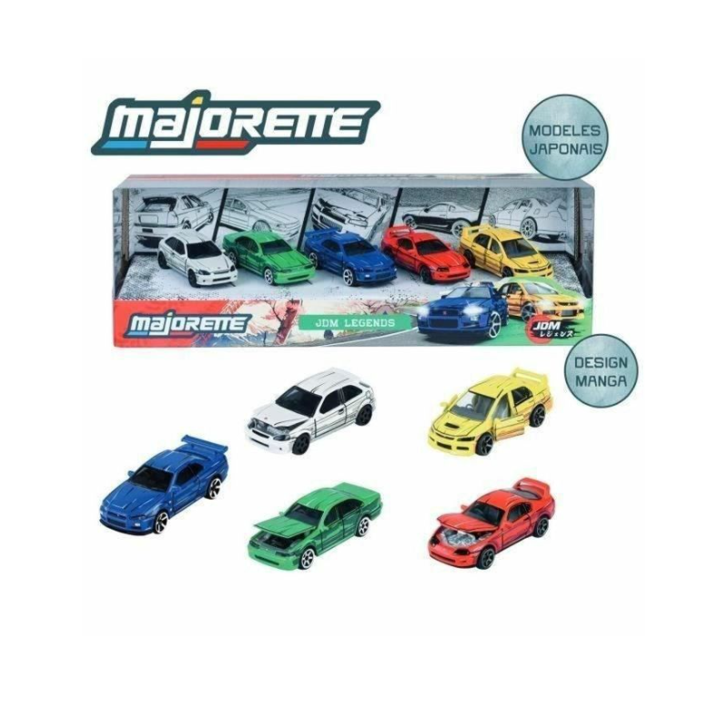 Majorette JDM Leyends Giftpack 5 Coches