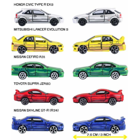 Majorette JDM Leyends Giftpack 5 Coches