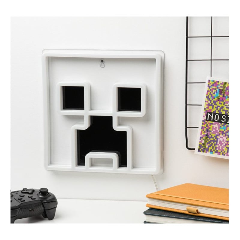 Lampara Neon Minecraft Creeper