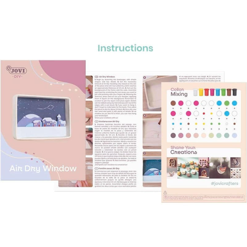 Kit Manualidades Ventana Pasta Endurecible