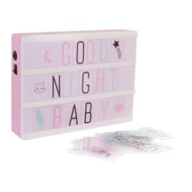 Caja De Luz Infantil Con Letras
