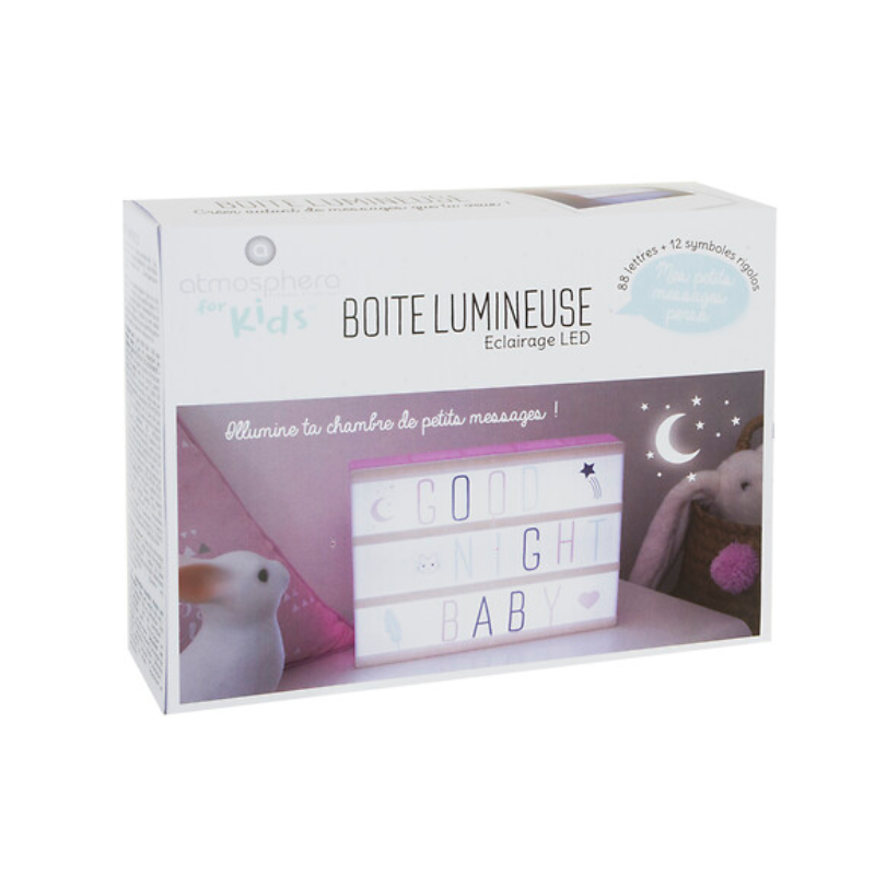 Caja De Luz Infantil Con Letras