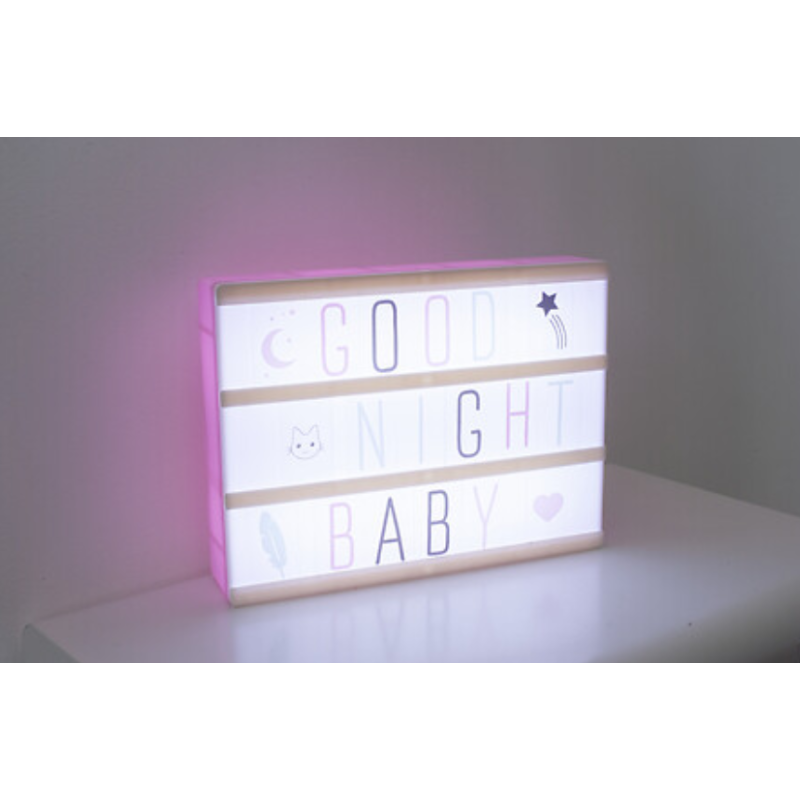 Caja De Luz Infantil Con Letras